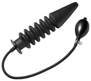 Accordion Inflatable XL Anal Plug Black