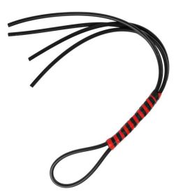 Heavy Duty Silicone Flogger Black