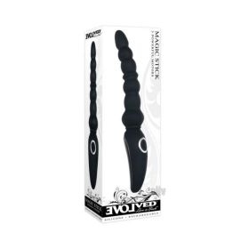 Evolved Magic Stick Anal Beads Silicone Black