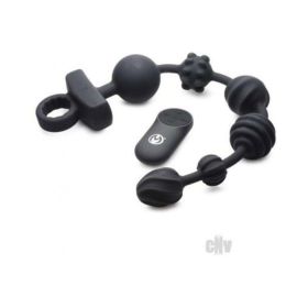 Ms Vibe Silicone Anal Beads Remote Black