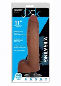 Jock Vibrating Dong W/balls 11 Caramel