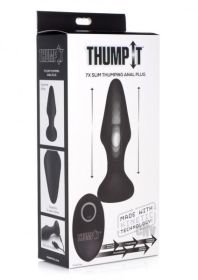 7x Slim Thumping Silicone Anal Plug