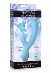 8x Silicone Suction Rabbit - Teal