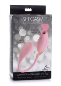 Shegasm 8x Tandem Plus Silicone Suction Clitoral Stimulator And Egg