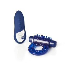 Sensuelle Remote Control Cockring 15 Function Rechargeable Waterproof -blue