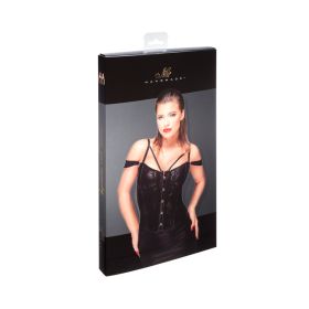 Noir Handmade Corset With Lace And Powerwetlook S