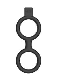 Electroshock E-Stimulation Cock And Ball Ring Black