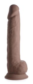 Curve Novelties Fleshstixxx 10" Dildo W/balls - Chocolate