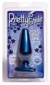 Pretty Ends Iridescent Butt Plugs - Medium - Midnight Blue