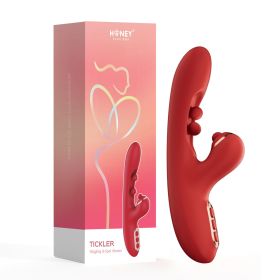 Tickler Wiggling G-Spot Vibrator - Red