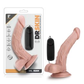 Dr. Skin - Dr. Sean - 8 Inch Vibrating Cock With Suction Cup - Vanilla