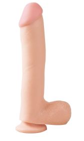 Basix Rubber Works  10 Inch Dong With Suction Cup (Option: Flesh)