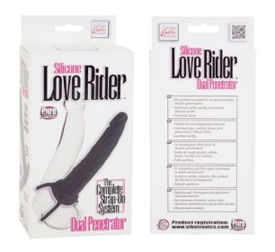 Silicone Love Rider Dual Penetrator (Option: Black)